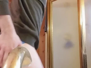 twink chum farting out a huge load of cum from a 57 realm old hookup